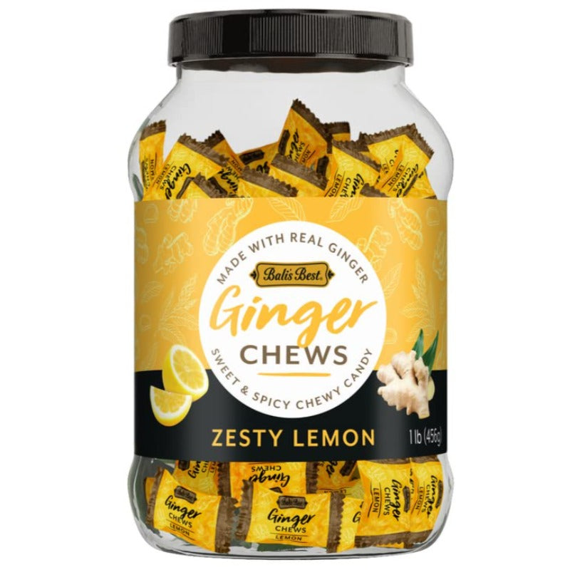 Balis Best Lemon Ginger Chews Jar
