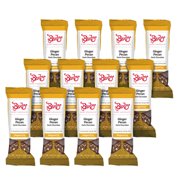 Gingered Up® - Dark Chocolate + Crystalized Ginger & Pecan (Vegan)