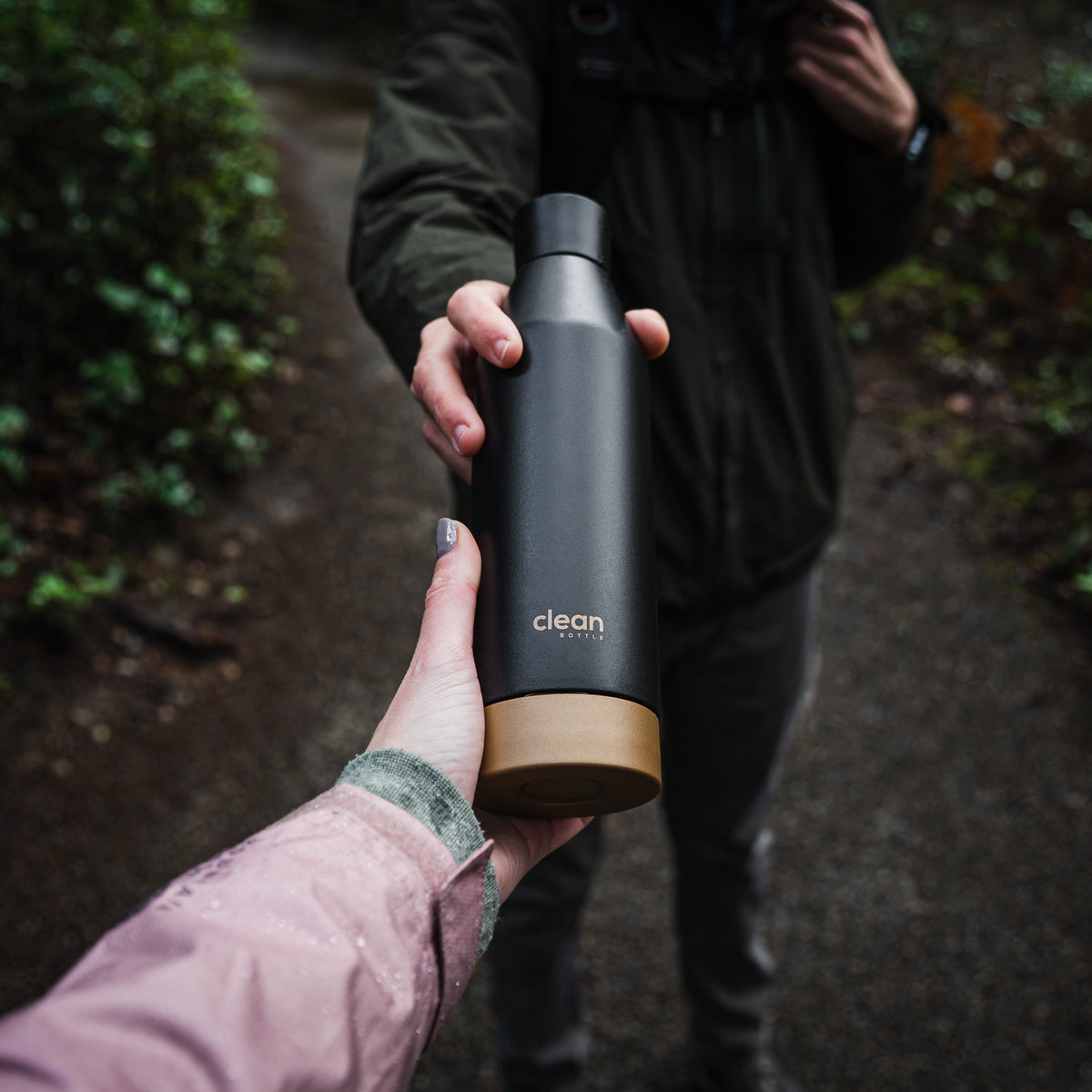 Clean Bottle 17 Oz Insulated Stainless Steel Canteen with Removable Bottom & Fruit Infuser