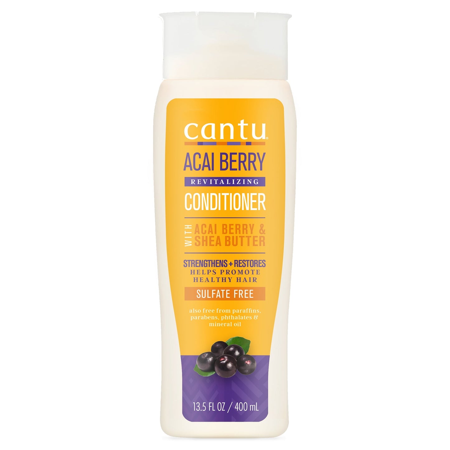 Cantu Revitalizing Conditioner With Acai Berry And Shea Butter, 13.5 Fl Oz.