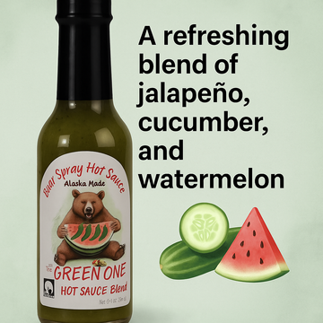 The GREEN ONE Hot Sauce Blend- Jalapeno, Cucumber, Watermelon