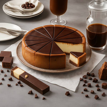 Andy Anand Chocolate Fudge Cheesecake 9" - Daily Freshly Baked, Best Homemade Cheesecake Near Me with Amazing Taste (2 lbs)