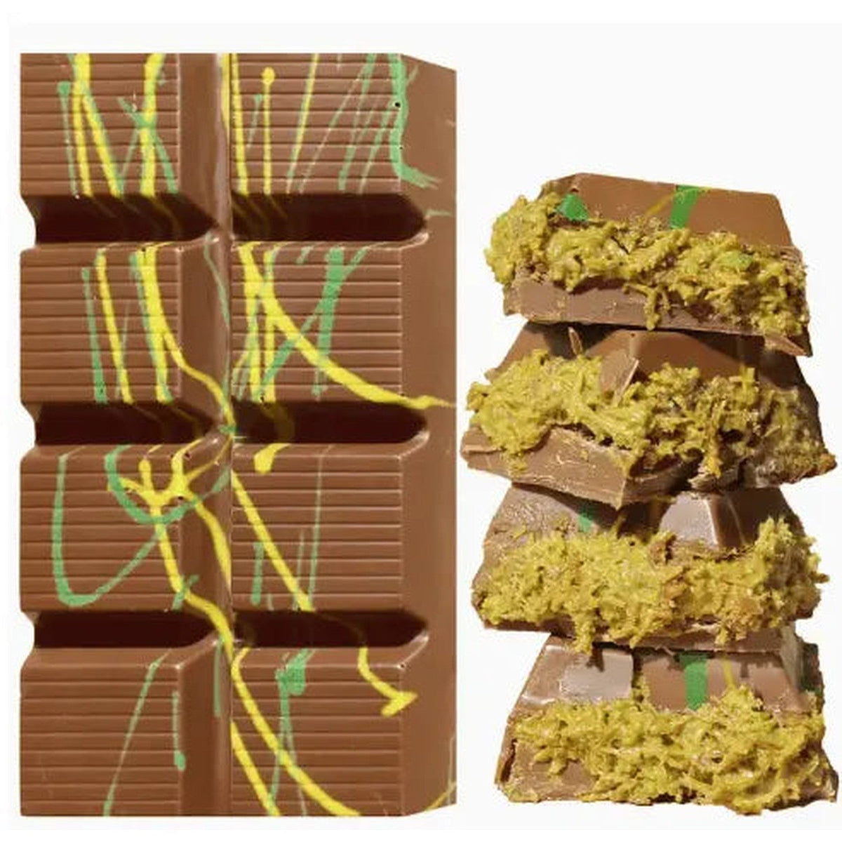 Dubai Chocolate Kunafa Pistachio Bar 7oz (Turkey)
