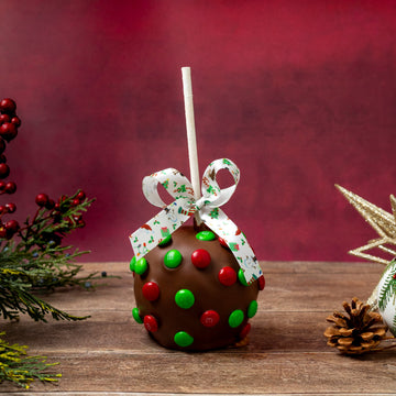 Christmas Chocolate Caramel Apple
