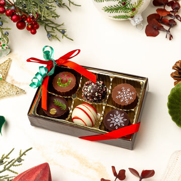 Seasonal 6-Piece Truffle Assortment - Christmas