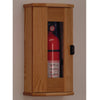 Wooden Mallet Fire Extinguisher Cabinet, 10 Lb. Capacity, Light Oak