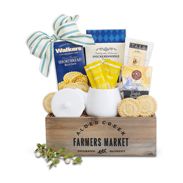 Garden Tea Tray Gift Basket