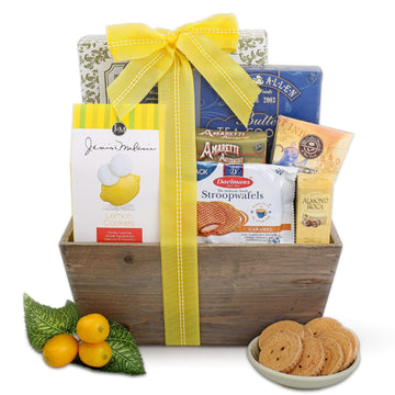 Lemon Breeze Cookies and Tea Summer Gift Tote