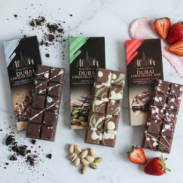 Dubai Bar Mixed Flavor Display Pack, 24 Bars