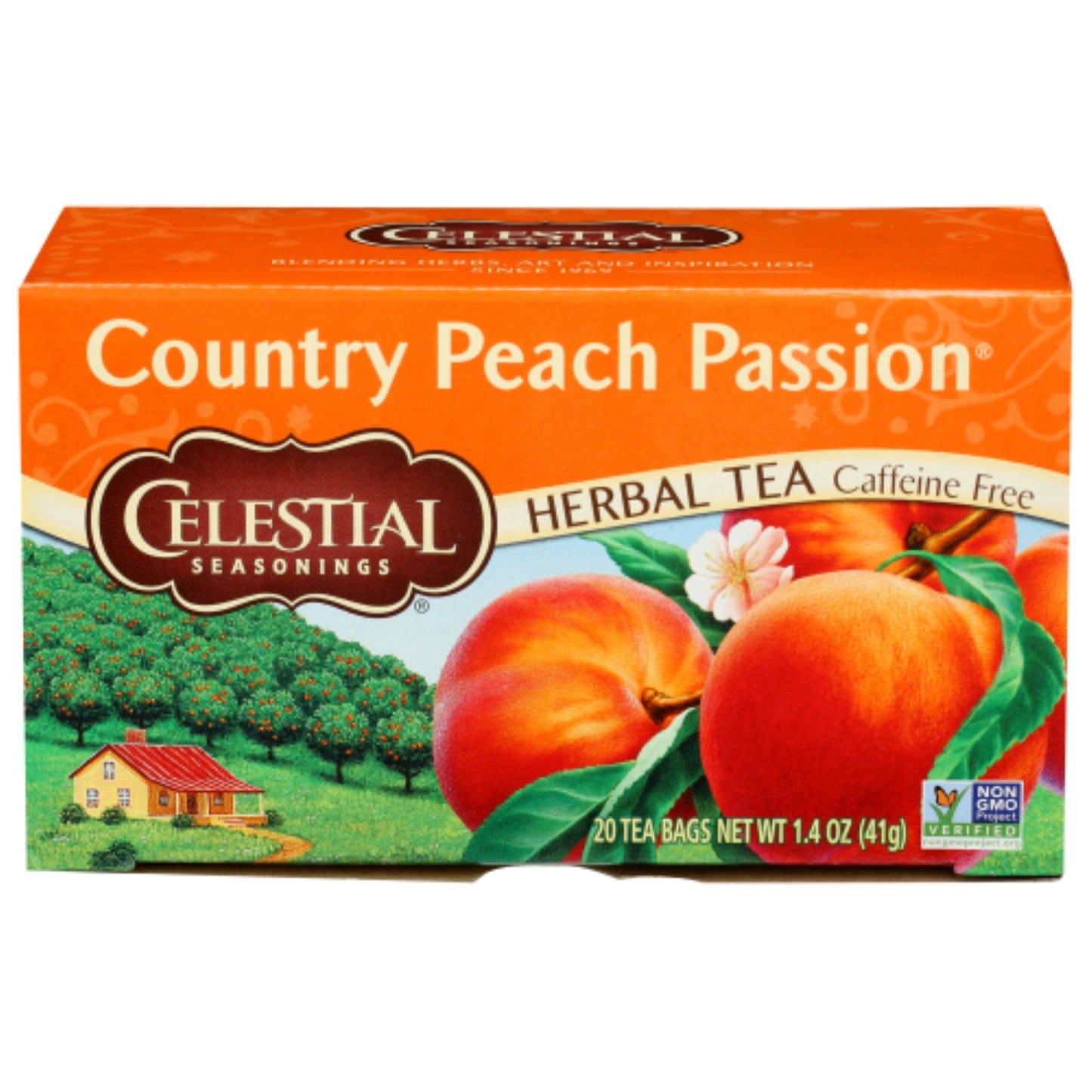 Celestial Seasonings, Tea Country Peach Passion, 20 Bg, (Pack Of 6)