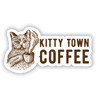 Kitty Town Name Sticker