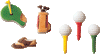 Golf Assortment Molded Sugars