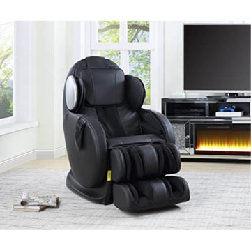 Acme Pacari Massage Chair In Black Pu