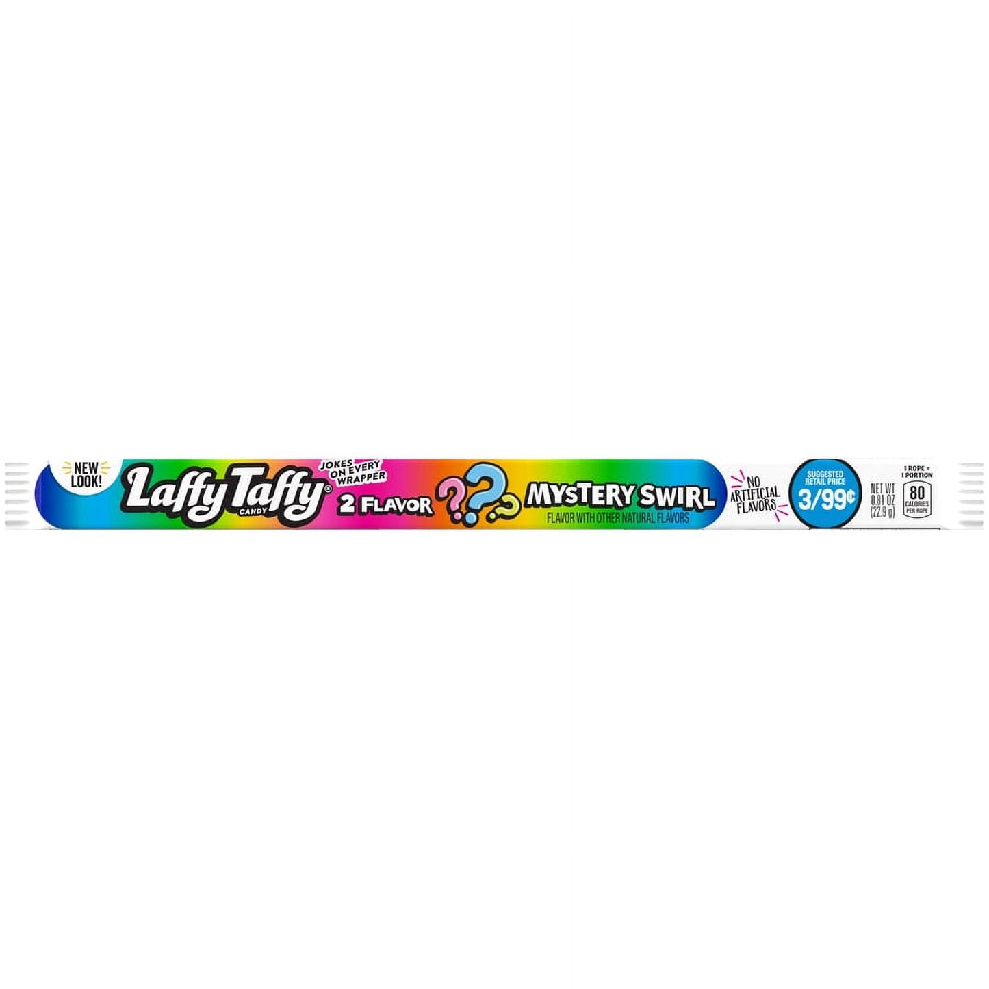 Laffy Taffy Mystery Swirl Rope Chewy Candy 0.81Oz (Box Of 24)
