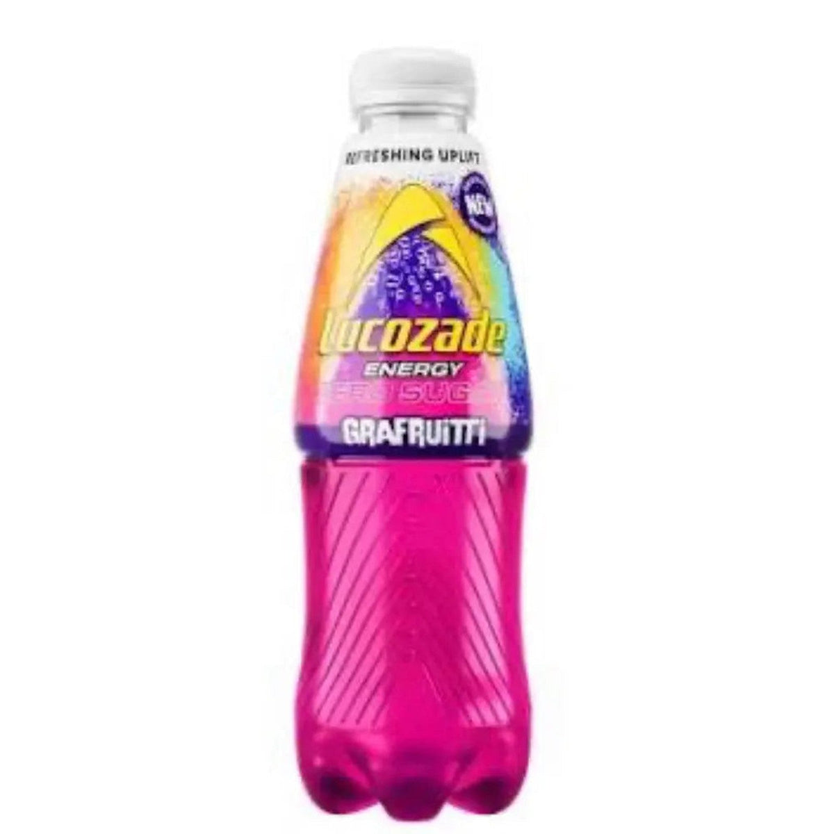 Lucozade Zero Sugar Grape Fruity Tropical Energy Drink (UK)