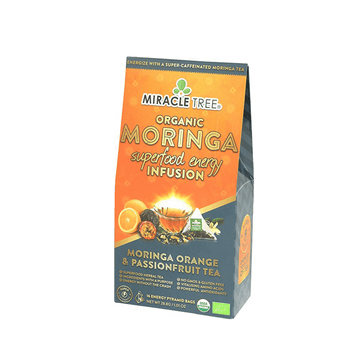 Organic Moringa Energy Tea - Orange Passionfruit - Natural Coffee Alternative