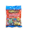 Millions Squishies American Sour Mix – UK Jelly Sweets Blue Raspberry, Apple, Grape & Cherry (UK)