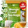 Mango Leaf, Whole Dried Leaves, Tea Bags, Powder, 100% Natural & Pure from Mango Leaves. Mango Dried Leaves. Loose Leaf Mango Herbal Tea. Mango Leaf Tea. No Sugar, No Caffeine, No Gluten, Vegan.