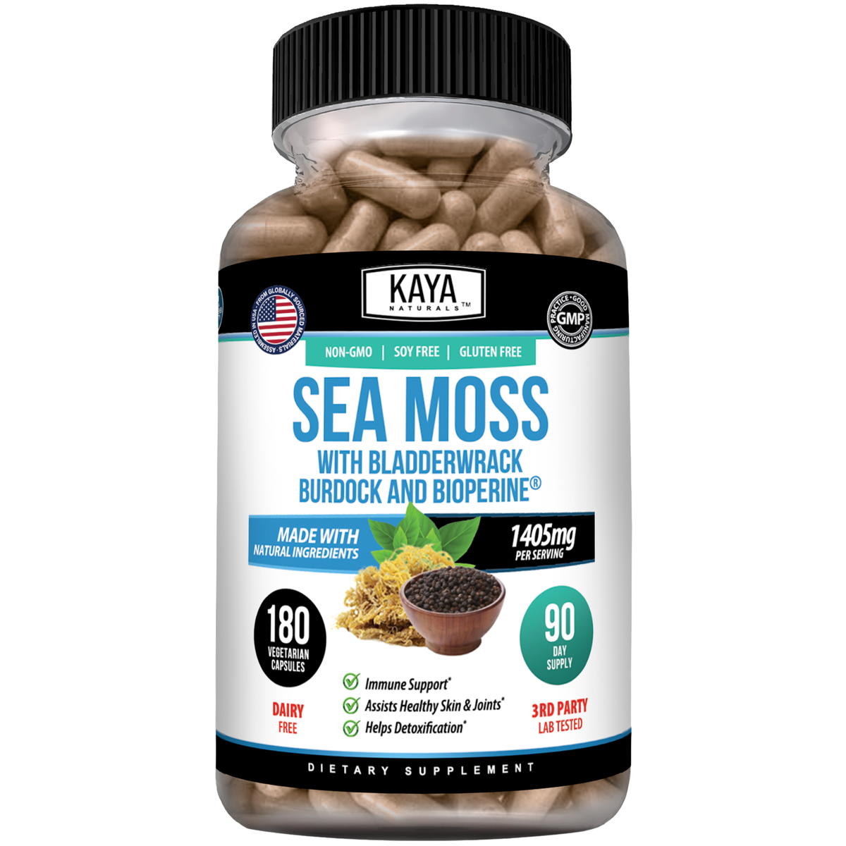 Sea Moss with Bladderwrack, Burdock, and BioPerine®