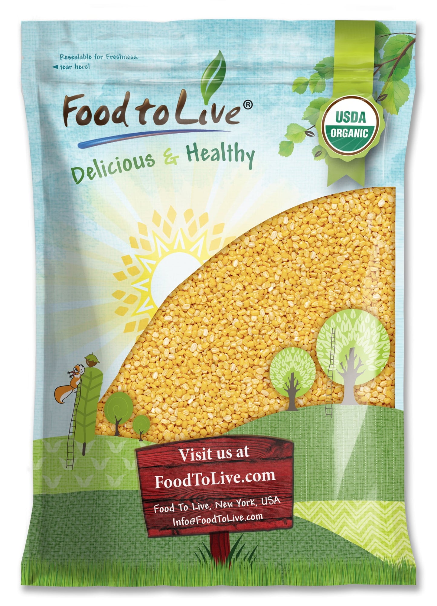 Organic Mung Dal, 10 Pounds ?Non-Gmo, Vegan, Raw ?By Food To Live