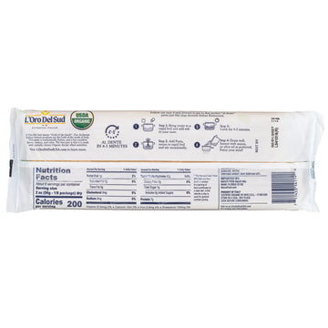 L'Oro Del Sud, Organic Fettuccine Pasta 20 Pack x 1 lb