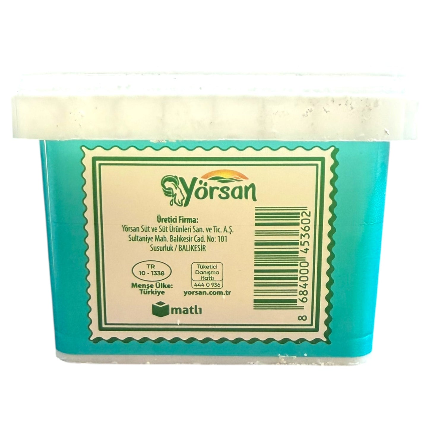 Yorsan Half Fat White Cheese 750g - Creamy, Healthy Snack Option, Perfect for Cooking and Salads