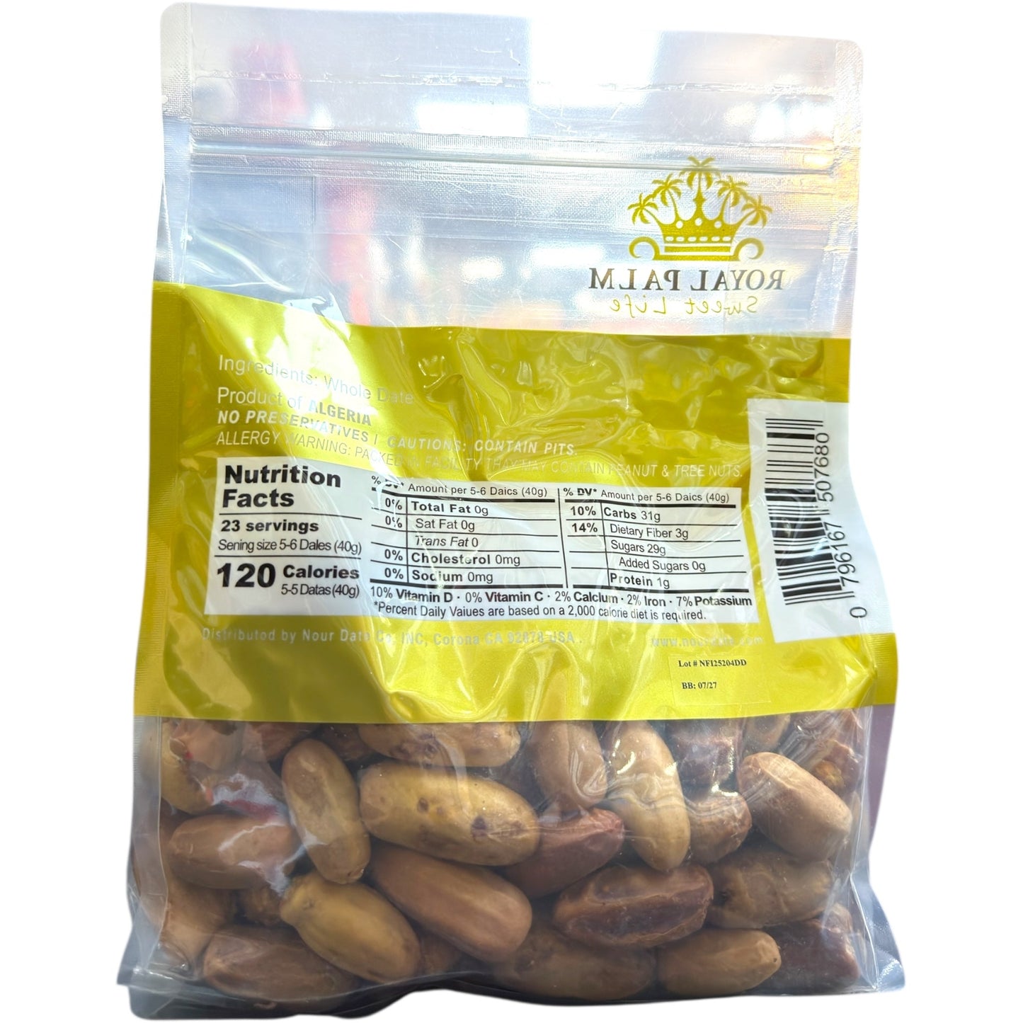 Premium Dry Algerian Royal Palm Dates 1kg