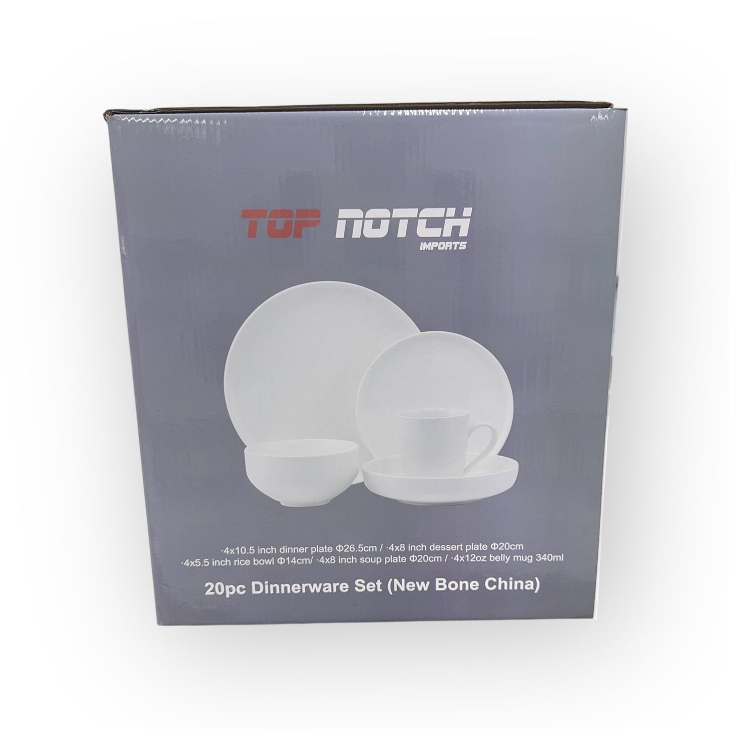 Top Notch White Dinnerware Set – 16 Piece Service for Four