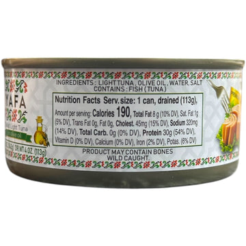 Yafa Solid Light Tuna In Olive Oil – 142g