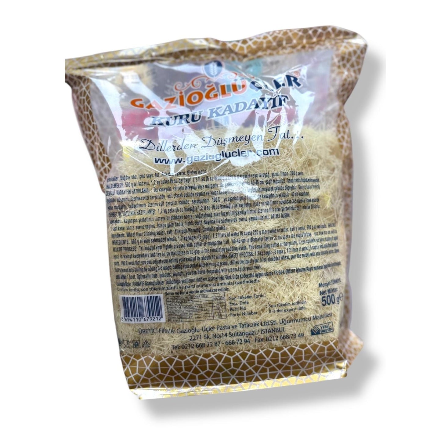 Store – Gazioglo Kuru Kadaif 500Gr Premium Kunafe Dough