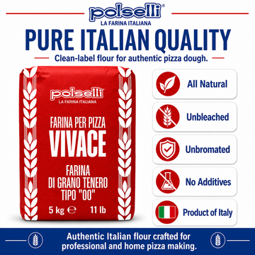 Polselli, Vivace Tipo 00 Pizza Flour, 11lb (5 kg)
