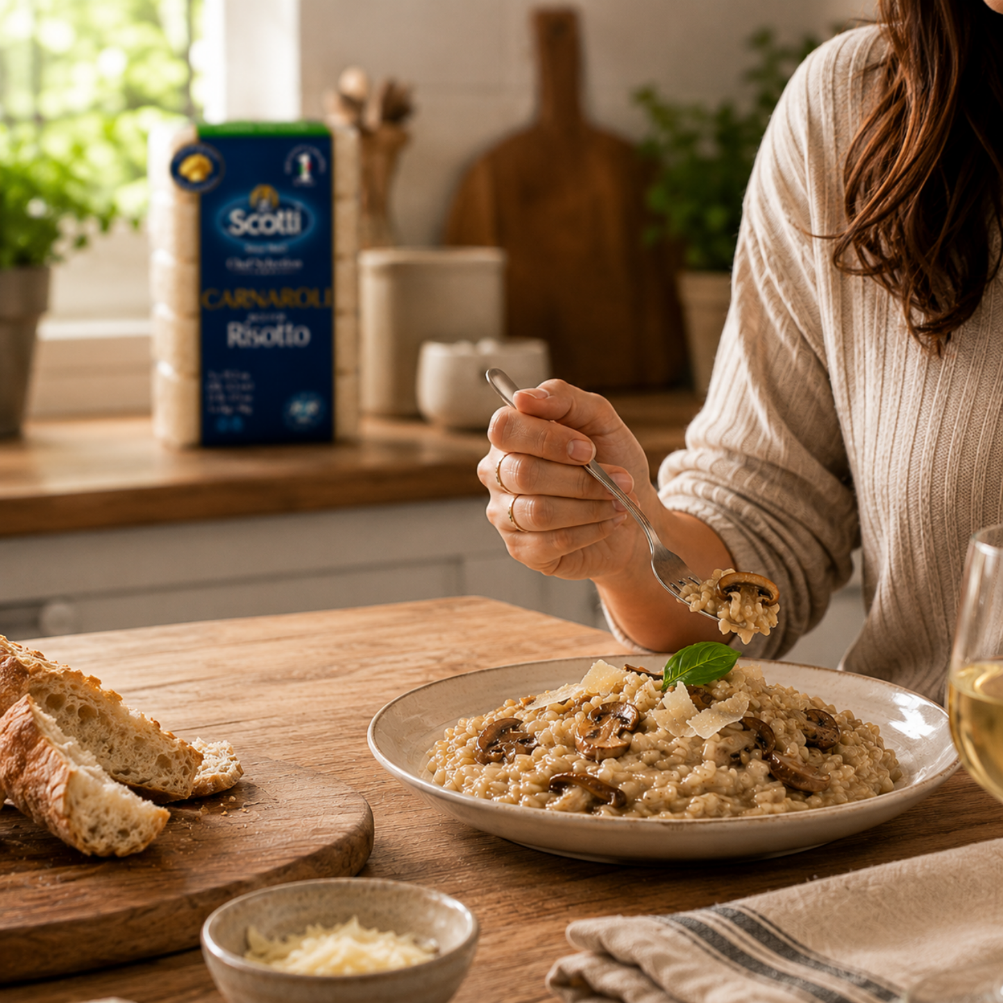 Riso Scotti Italian Arborio Risotto Rice – 5 x 1 kg (11 lb)