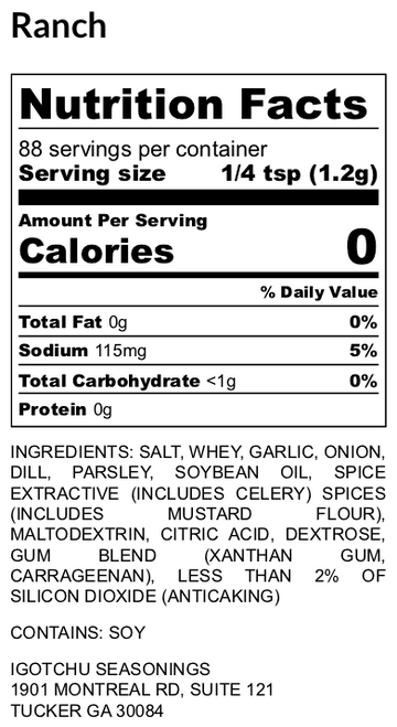 Igotchu Ranch seasoning