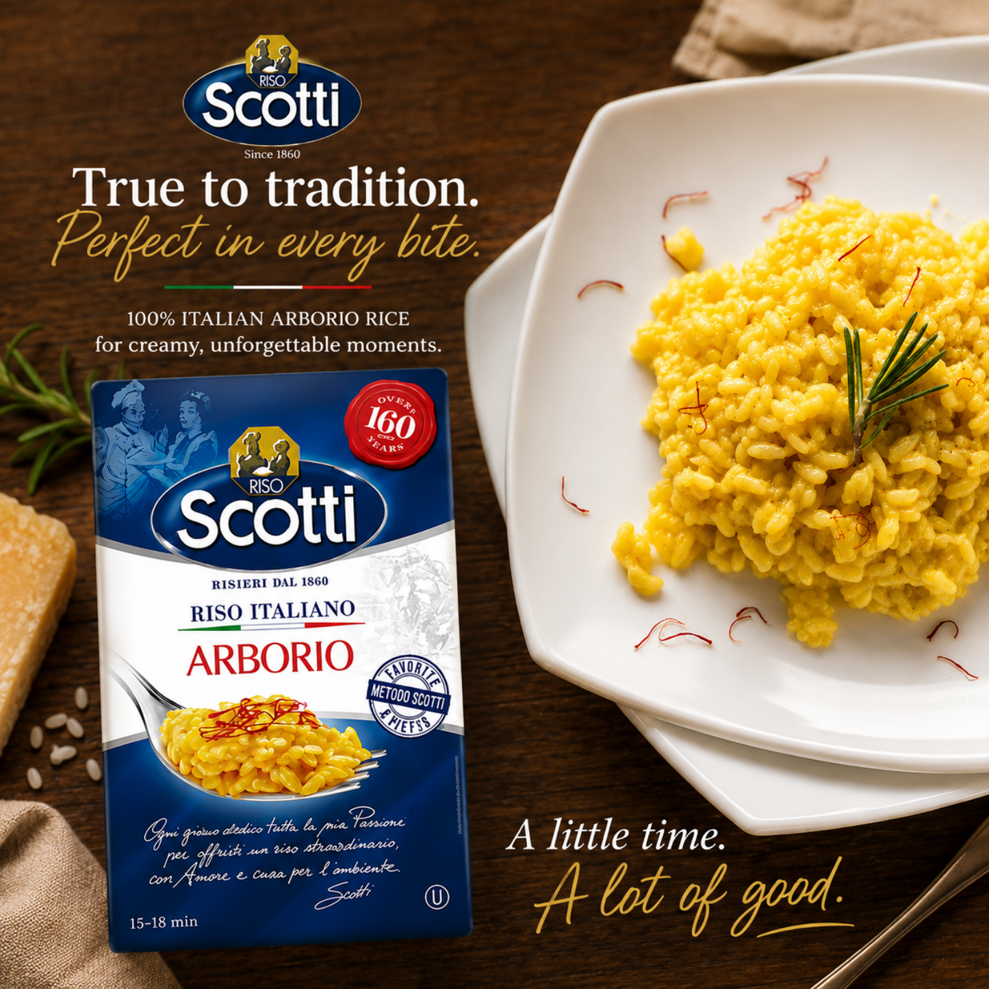 Riso Scotti Arborio Rice – 2.2 lb (1 kg)