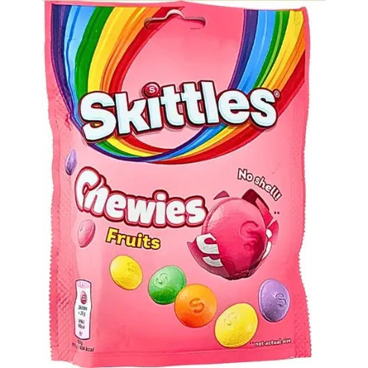 Skittles Chewies (No Shell) 137g | Soft & Fruity Candy (UK)