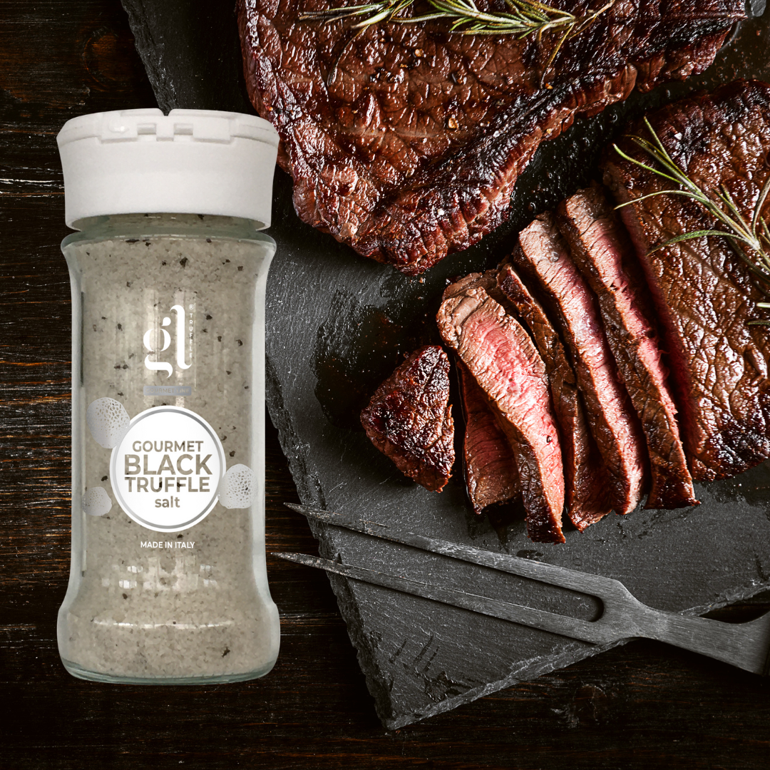 GL Truffle Gourmet, Gourmet Black Truffle Salt,Truffle Salt Seasoning 90 g (3.2 oz)