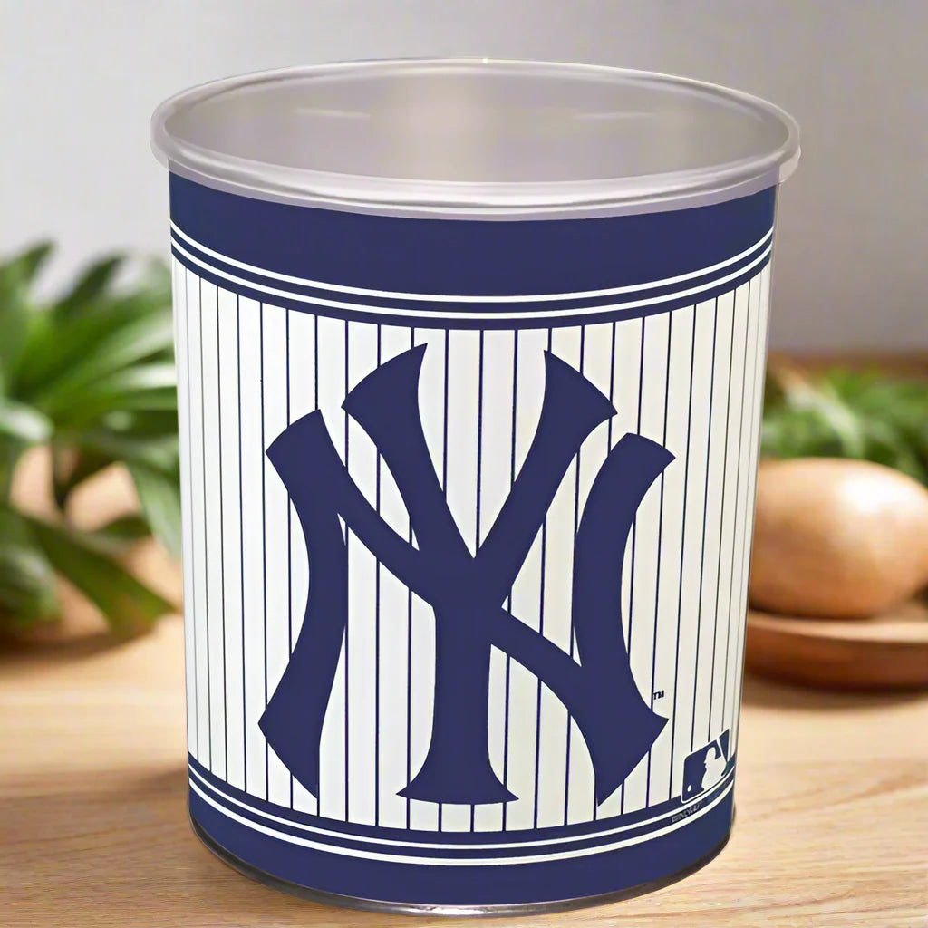 New York Yankees Gift Tin Basket - Officially Licensed MLB Snacks & Collectibles