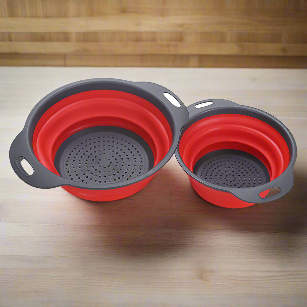 š„¦ Foldable Silicone Colander ā Space-Saving Strainer