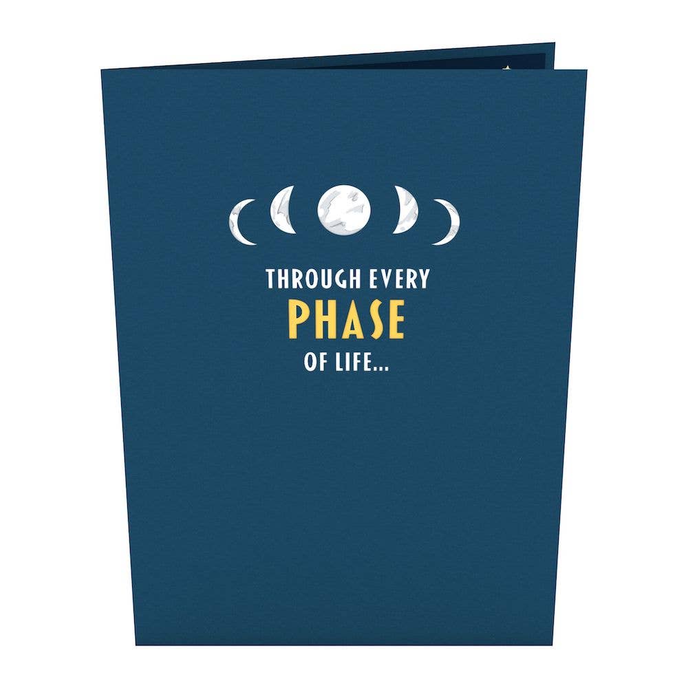 Thank You Moon Phases 5''x7'' Card, Thank You Card