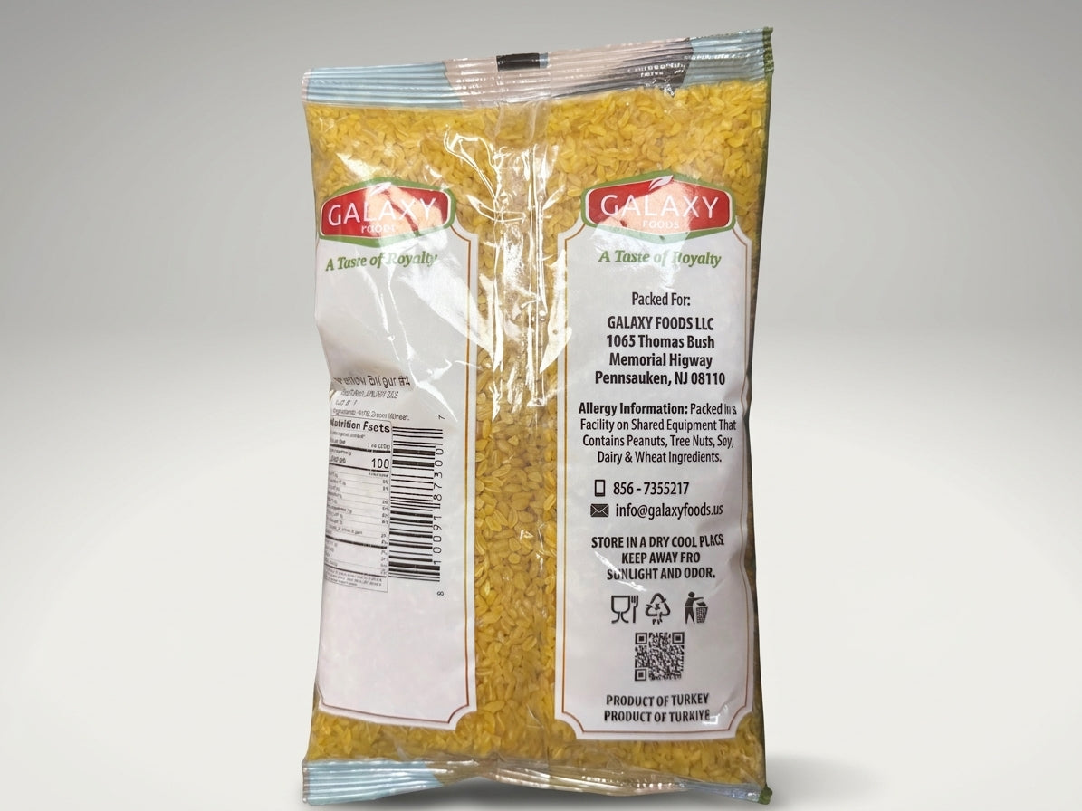 Galaxy Foods Yellow Bulgur #4 2 lbs - Fine Cracked Wheat