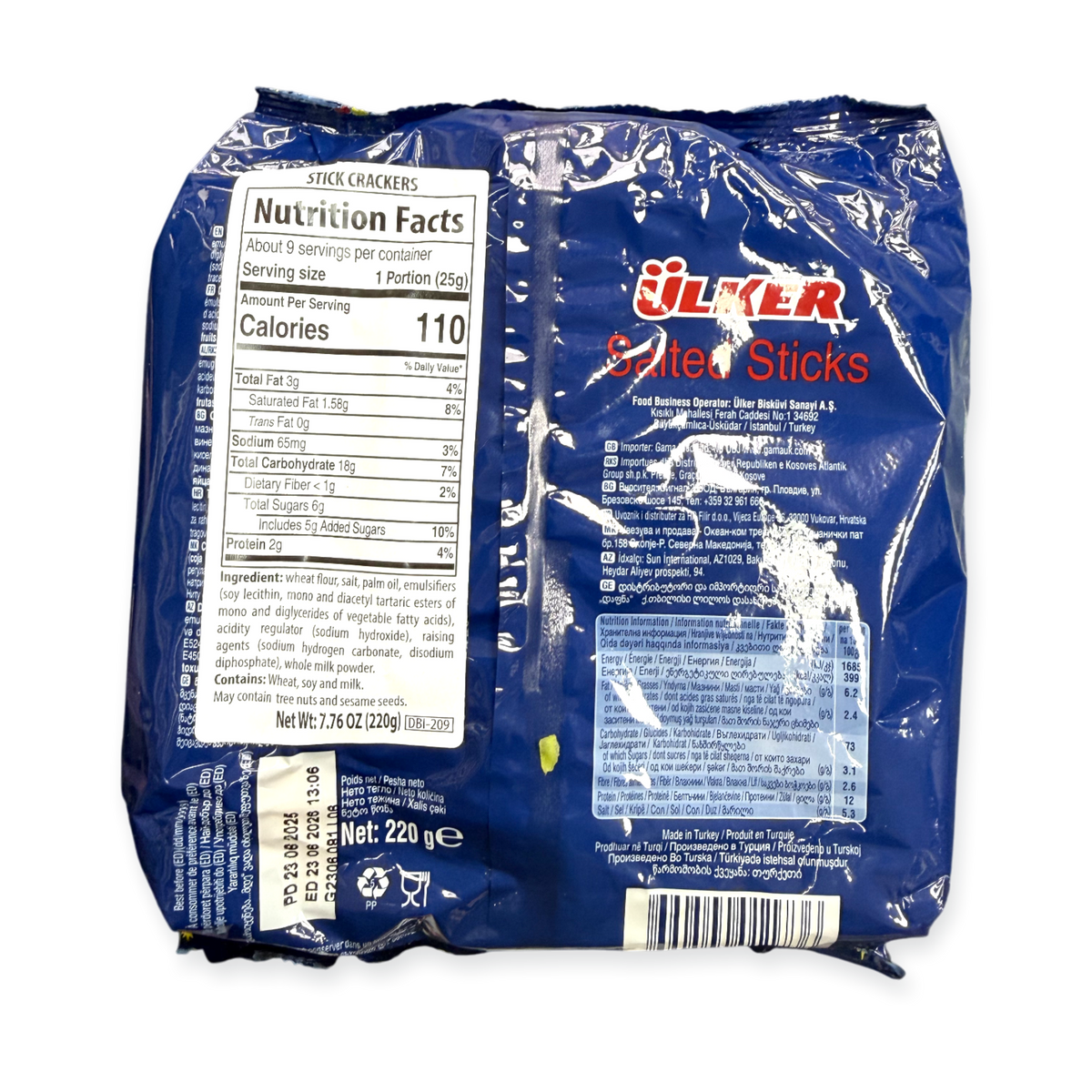 Ulker Salted Sticks - Crunchy and Savory Snack Perfect For Any Occasion