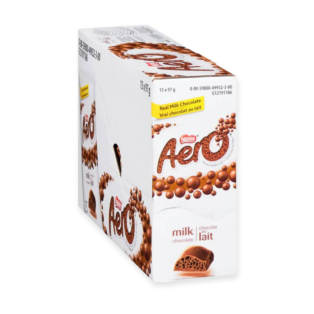 Nestlé Aero Milk Chocolate Bar Case of 97.0 g