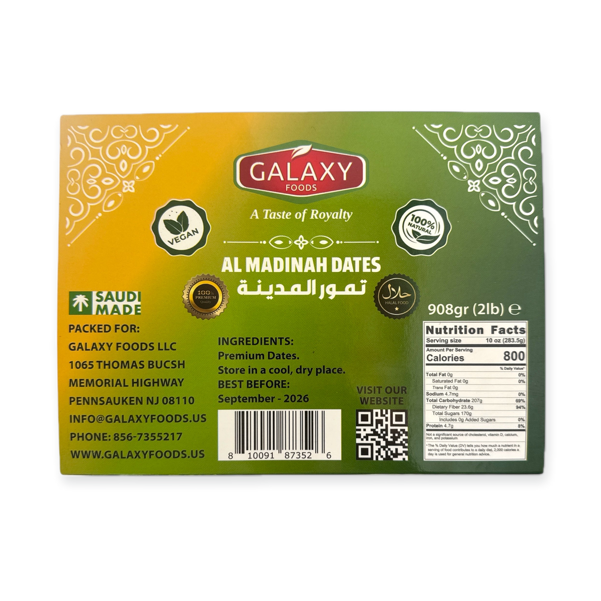 Premium Organic Almadina Dates