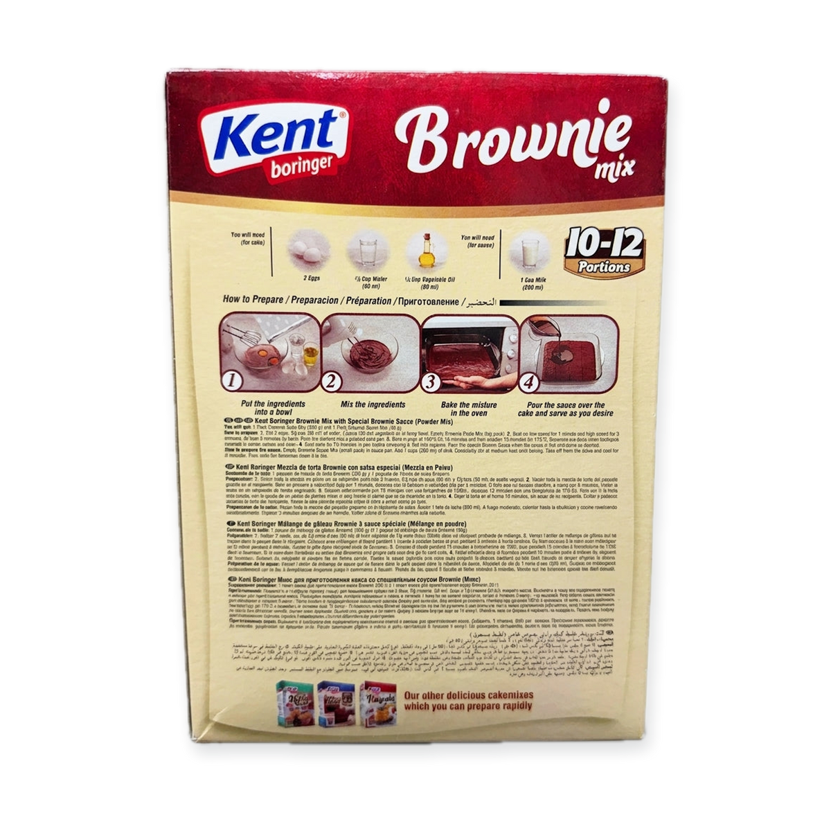 Kent Boringer Brownie Mix 200g - Turkish Walnut Brownie Baking Mix