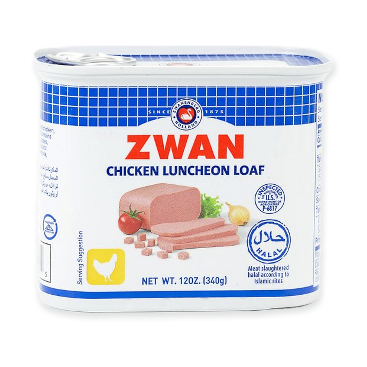 Zwan Halal Chicken Luncheon Loaf, 340g