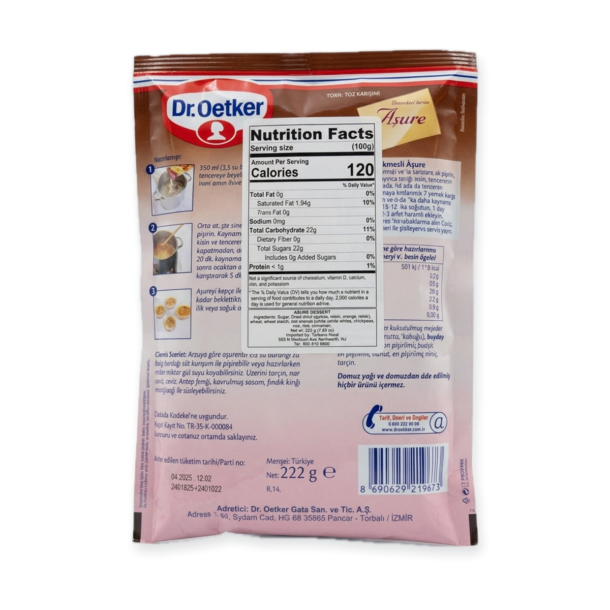Dr. Oetker Asure (Noah's Pudding) 222g - Traditional Turkish Dessert Mix