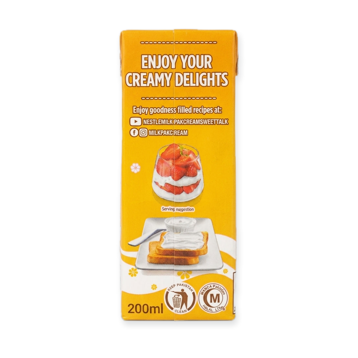 Nestlé Milk Pak Dairy Cream 200ml - Premium Pakistani Cooking Cream