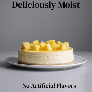 Andy Anand Delicious Sugar Free Pineapple Cheesecake 9" - Gluten Free Freshly Baked, Home Made Style, Best Cheesecake Near Me For Celebrations & Dessert Lovers (2.6 lbs)