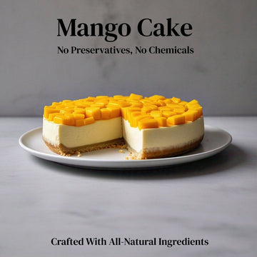 Andy Anand Delicious Mango Cake 9" - Hand Crafted Birthday Cakes For Delivery - Bursting with Flavor and Irresistible Taste - 2.6 lbs
