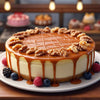 Andy Anand Sugar-Free Caramel Walnut Cheesecake, 9-Inch, 2 lb – Diabetic-Friendly, No Preservatives, California Cream Cheese, Birthday Gift